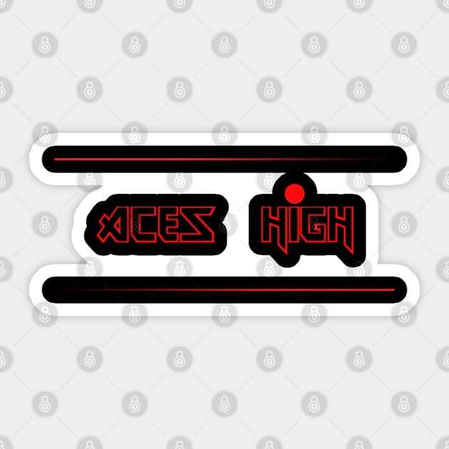 ACES HIGH (IRON MAIDEN) Sticker by LAVA-ROMA-NOVA